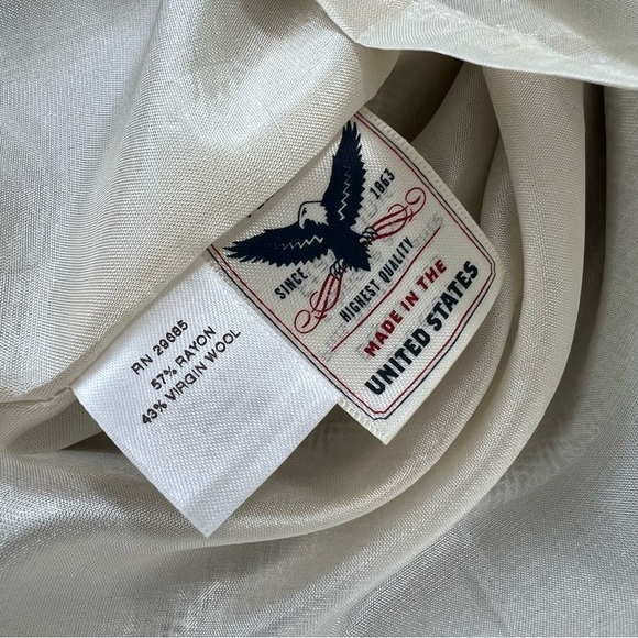 Pendleton Dress Women Size 14 Wool Blend Sheath Blue White Sleeveless Lined I - Picture 9 of 11